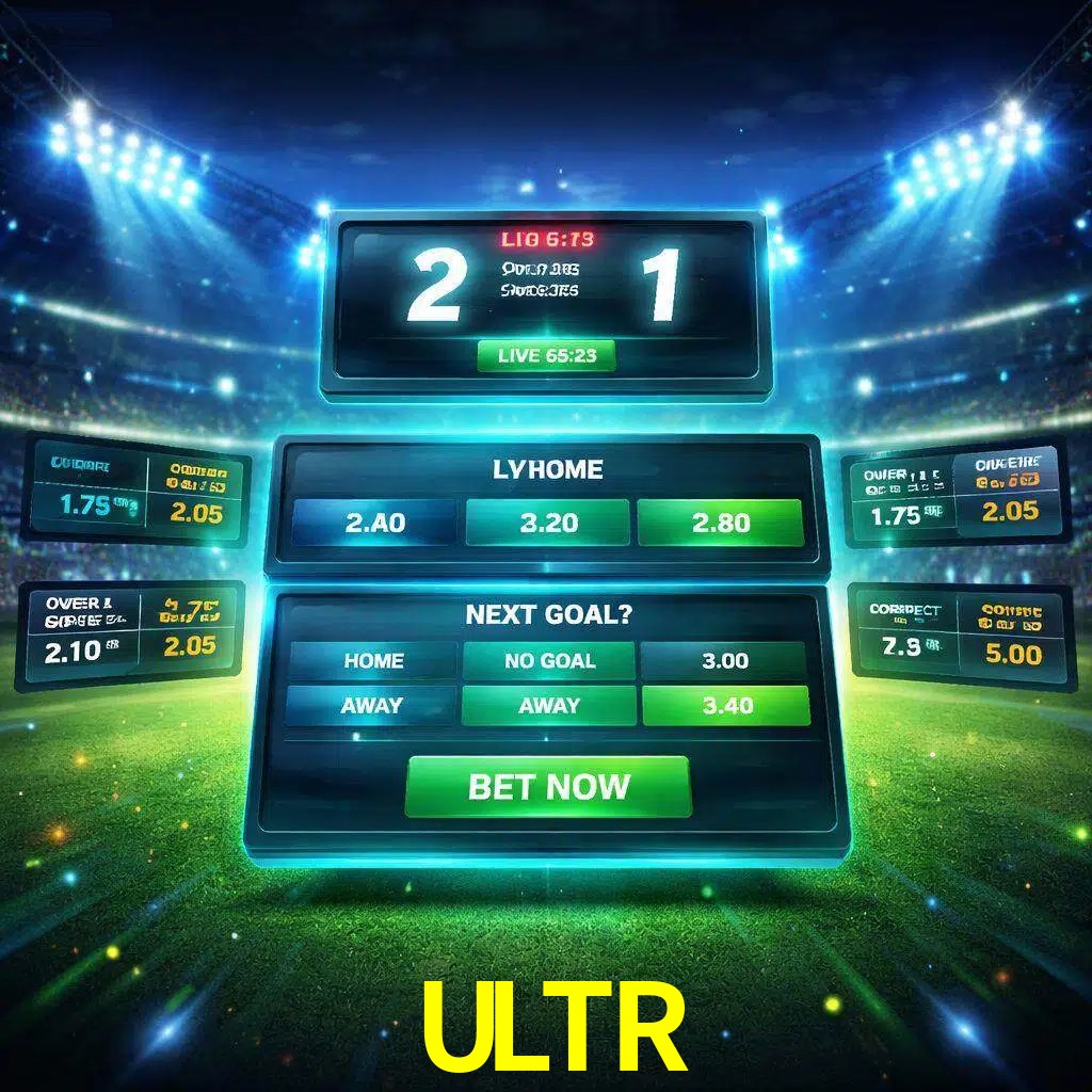 Vista de apuestas en vivo ULTR durante un partido en curso